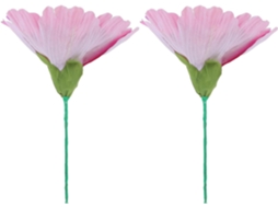 Peônia Artificial De Seda Feita À Mão, Conjunto De 2 Flores Artificiais Grandes Rosa De 30 Cm...