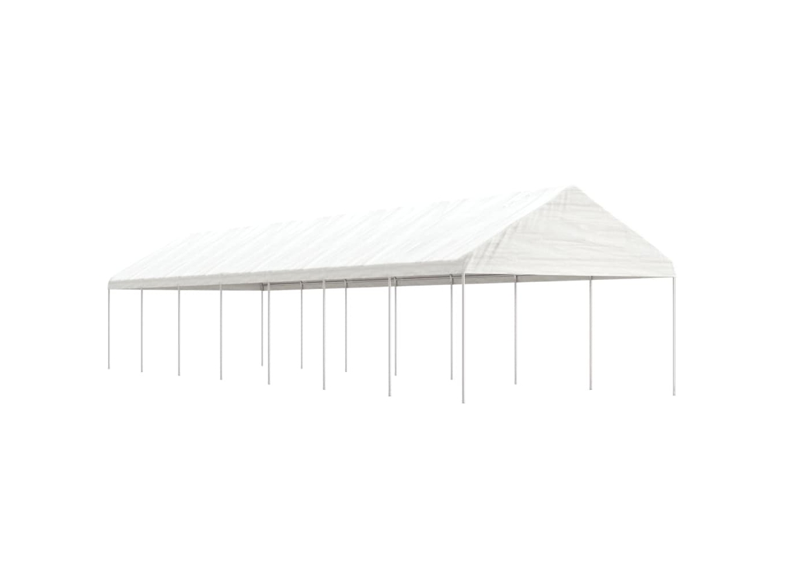 Gazebo com telhado VIDAXL Branco Polietileno (15,61x4,08x3,22 m)