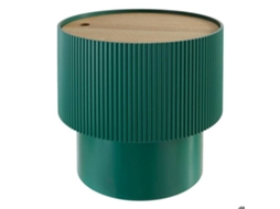 Mesa De Apoio Enola Verde D38,5x38,5x35cm Atmosphera Criador De Interiores Verde ATMOSPHERA