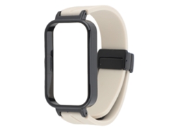 Pulseira Magnética Silicone Para Band 3 E Band 9 Active Branco Vintage