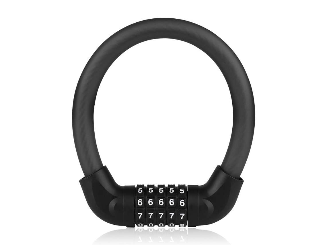 Lurelia Cadeado Bicicleta, Antirroubo, Código, Chave, Preto