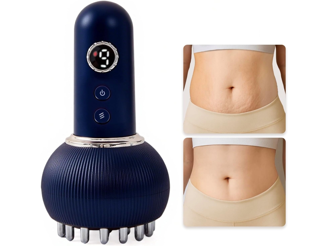 Massajador De Drenagem Linfática E Anticelulítica, Microcorrente, Luz, Calor E Vibração, Para Pernas, Braços E Barriga Aeuzwr (azul)
