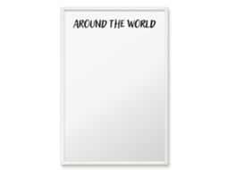 Magnetic Board Around The World For The Living Room Espelharte (40x60 Cm)