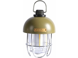 Clássico Vintage Led Luz de Acampamento Recarregável para Viagens Ao Ar Livre Gaiola Caminhadas Tenda Lâmpada Regulável Verde Militar