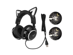 Fone de Ouvido Gamer com Iluminação Rgb, Microfone e Design Over ear para Esports e Pubg. EOOCOO