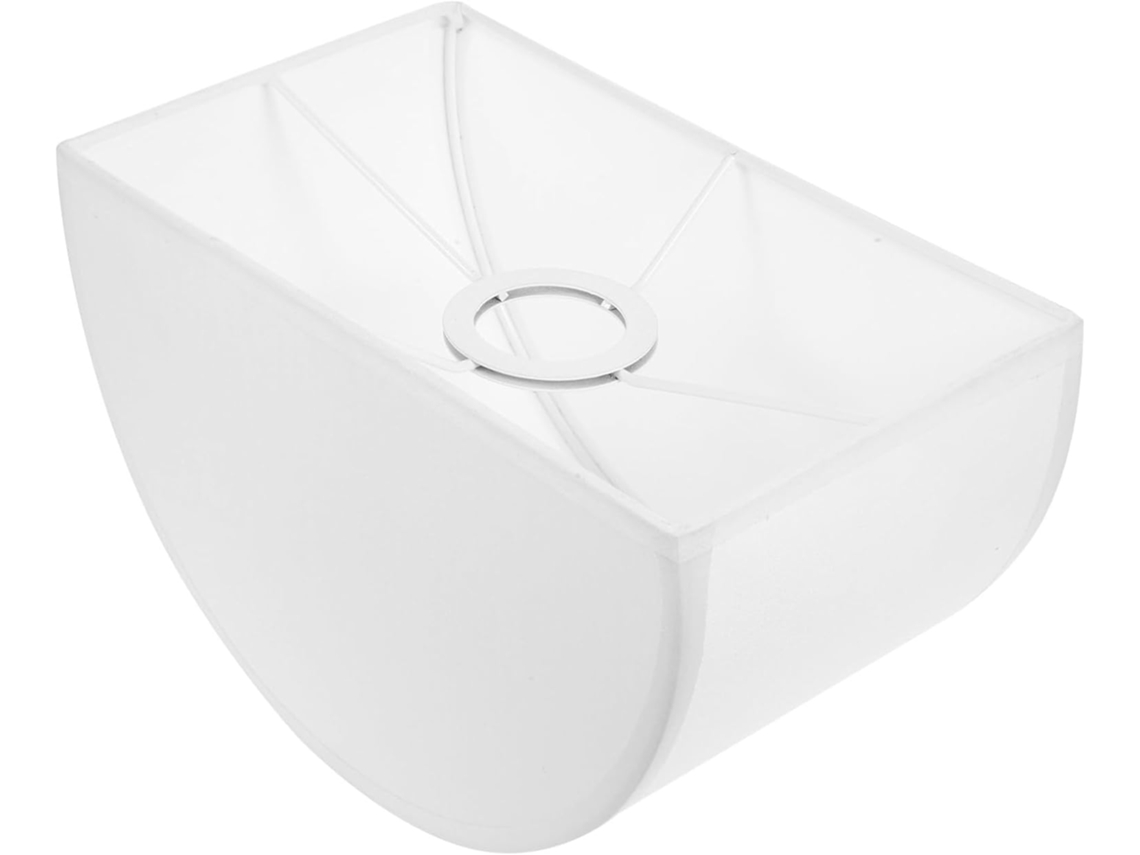 Abajur Grande, Design Simples, Capa De Tecido Semicircular Gokoco