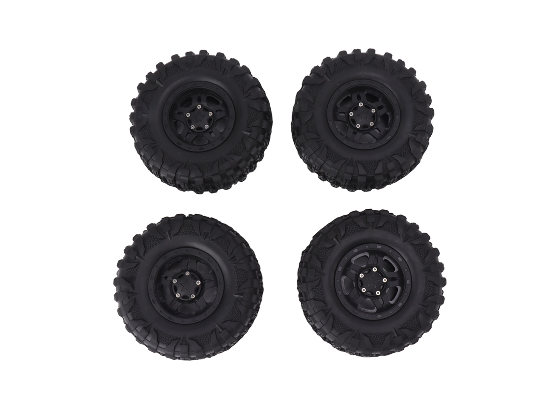 2026 4 Pneus de Rc 2.2 Polegadas com Aro de Plástico Resistente Ao Desgaste para Carros Rc com Hex 12mm
