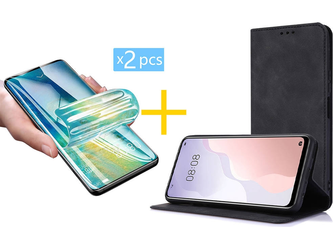 Capa + 2 Películas para iPhone 12 ACCETEL Preto