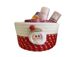Laxiscreed Decoração De Natal Santa Claus Em Corda De Algodão 10x16cm Para Secretária