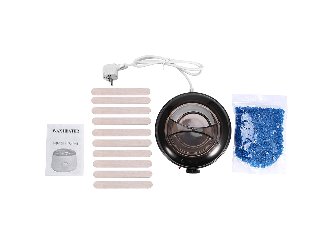 Kit De Depilação Com Cera Quente Spa Calefactor Cera Bikini Pernas Corpo Camomila
