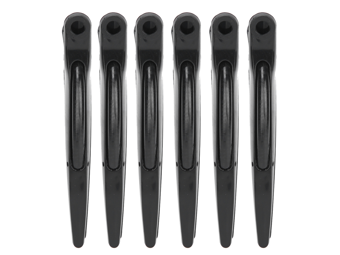 2026 6pcs Pinzas de Pelo para Peinado Clips de Pato para Peluquería Permear Teñir Seccionar Negro