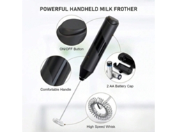 Espumador Leite Eletrico Portatil Bateria, para Frappe Cappuccino Latte Matcha ZYBLSSBB