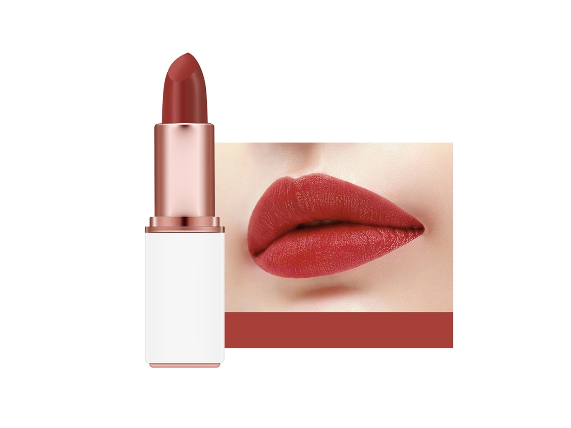 Labial Matte Velvet Hidratante De Larga Duración Brillo Labial Exquisito Herramienta De Maquillaje (01)
