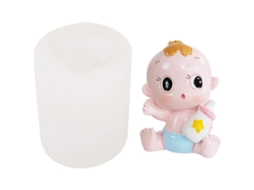 Moldes De Silicone De Bebê Segurando Garrafa Para Doces Diy E Decoração De Bolos Vante