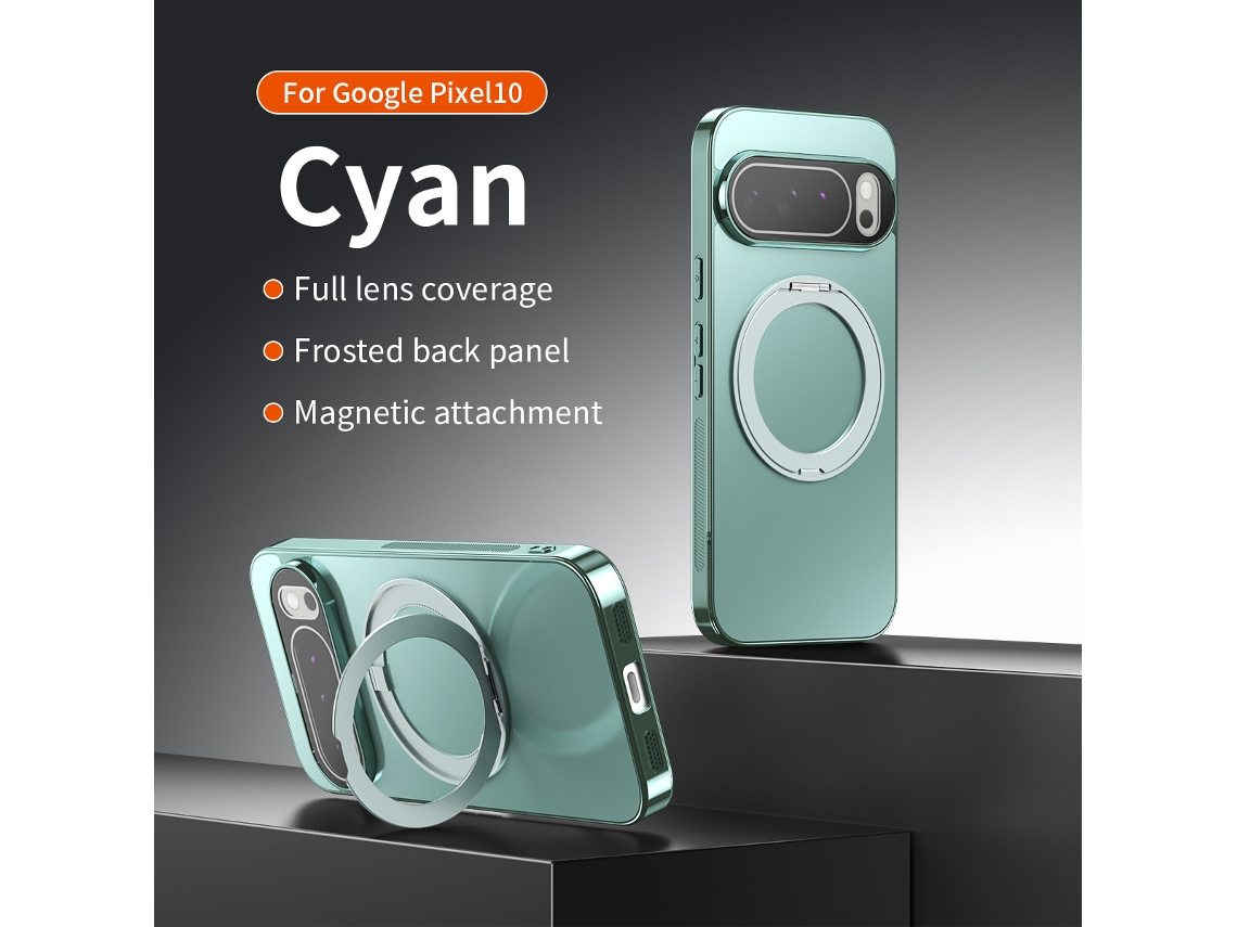 Capa Magnética Para Celular Com Proteção 360°yachuanqing capa Eletroplaqueada Com Suporte Giratório, Google Pixel 8a