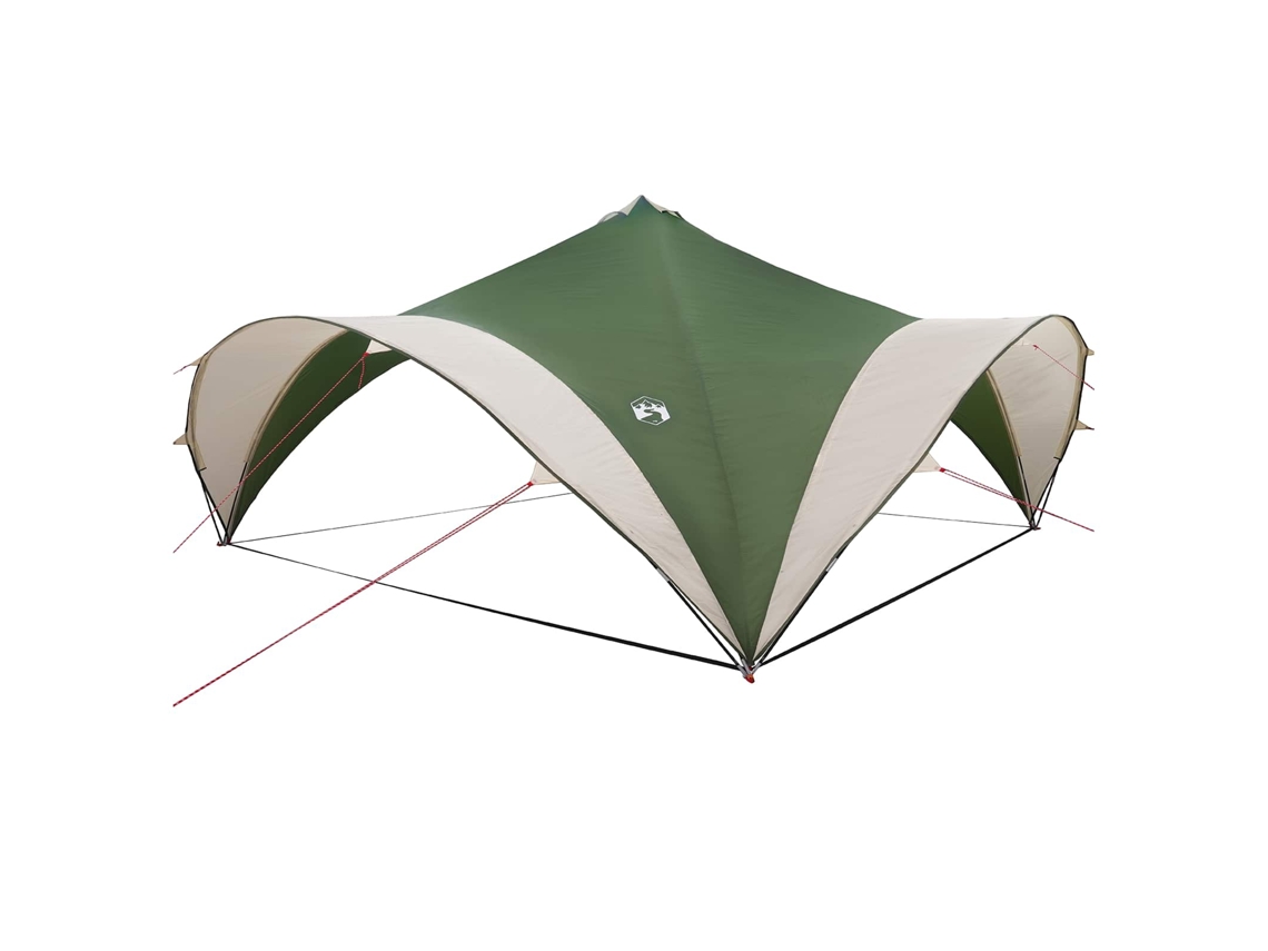 Conjunto 1.0 Tenda De Festa Vidaxl Verde Poliéster (600 X 600 X 400 Cm)