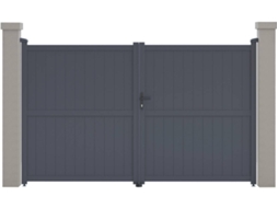 Porton jardin ''Maurice'' - 299.5 x 180.9 cm - Gris