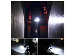 Farol Dianteiro para Bicicleta com Buzina de 1000 Lúmenes Usb S/MARCA