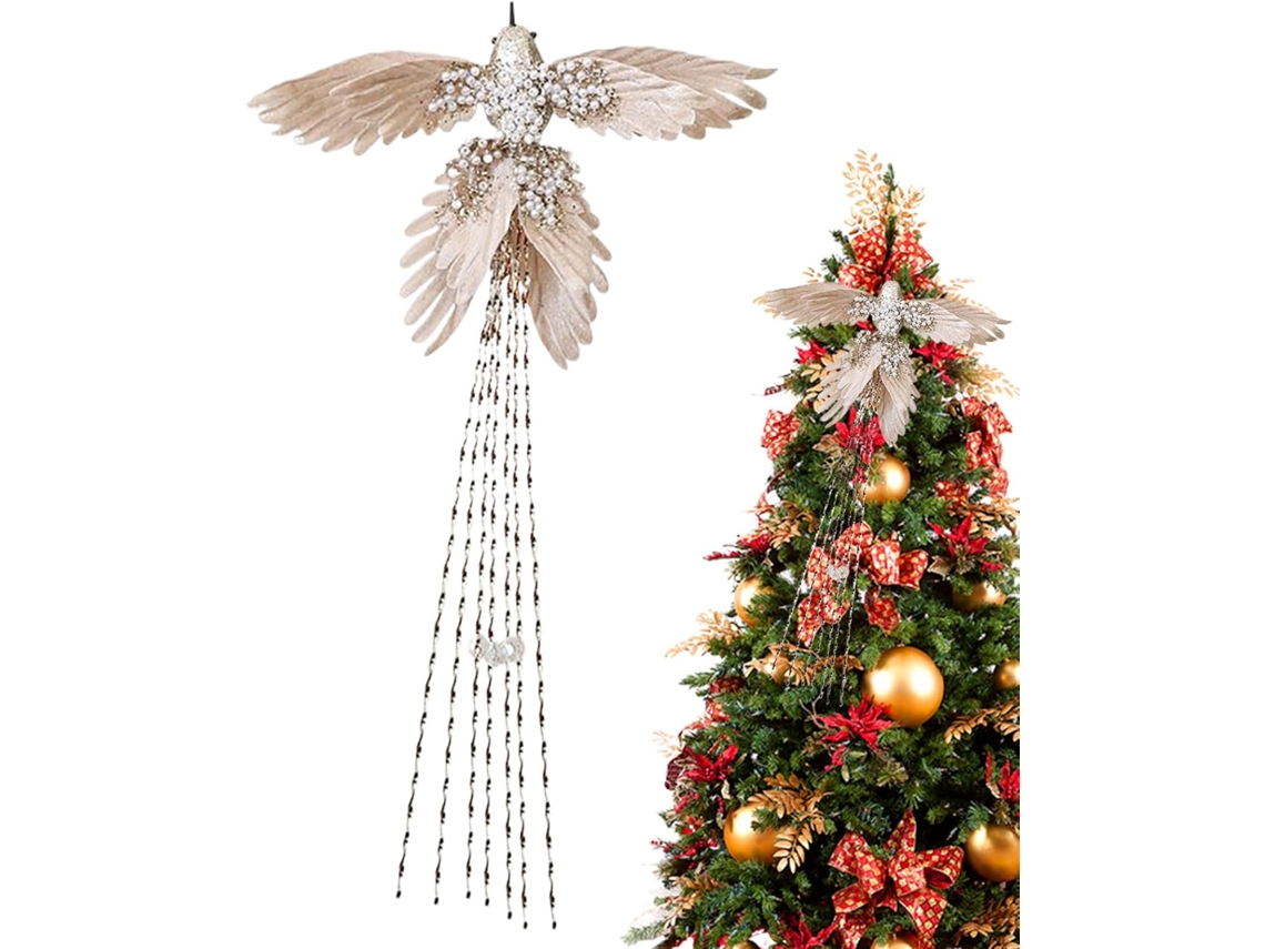 Enfeite Natal Beija Acessório Artificial Palco Pingente Brilhante Árvore Interno Externo Guirlanda Lareira GOKOCO