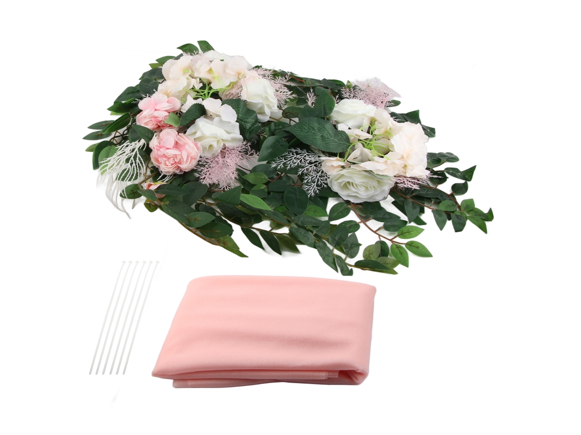 Decoração de Casamento com Cortina de Véu e Arco para Arranjos Elegantes LAXISCREED
