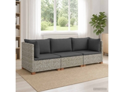 Vidaxl 3 Unid. Conjunto De Lounge Em Rattan Com Almofadas Gendt