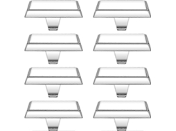Ganchos Para Meias De Natal, Pacote Com 2 Ganchos Retangulares De Metal Para Pendurar Olysi Shop (prata)