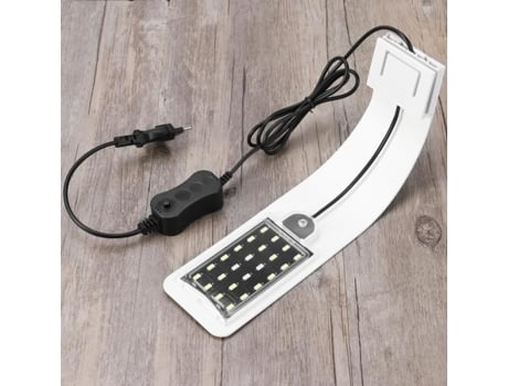 Super Slim LED Aquarium Light Plants Grow Lamp Criativo Clip-on com Plug (Luz Branca) ILUMINAÇÃO TINKSKY