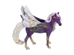 Primerox brinquedo de Figurina de Cavalo Pégaso Decorado Modelo Silmulation Animal Selvagem Roxo