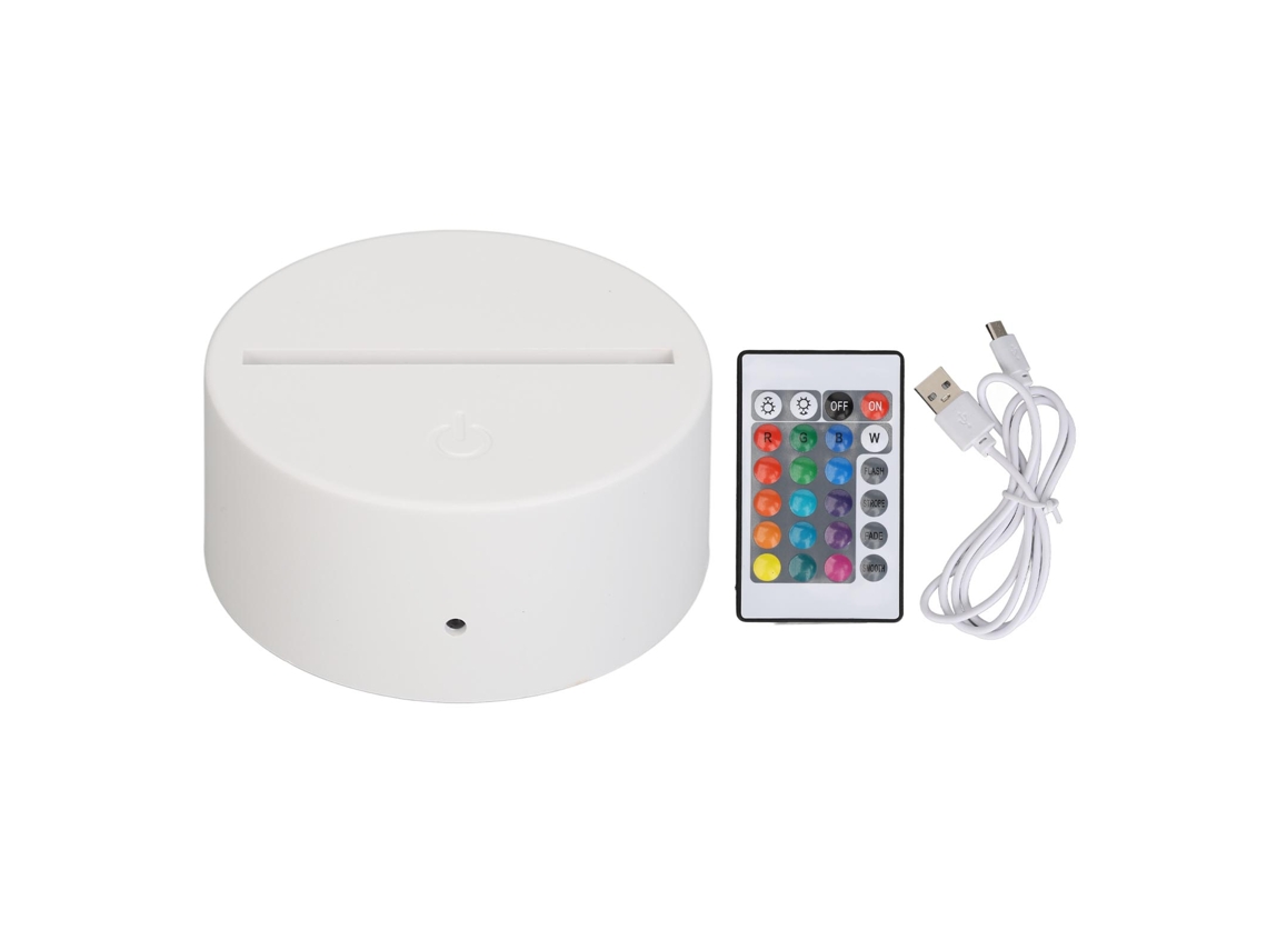 Base De Luz Noturna Led Com Controle Remoto, Usb Para Quarto