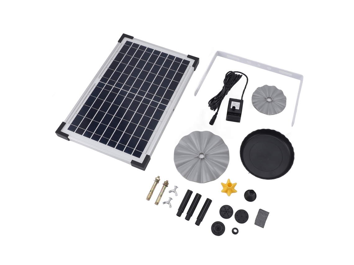 Bomba solar para fonte 9V 10W (Kit atualizado para alta eficiência e à prova d'água)