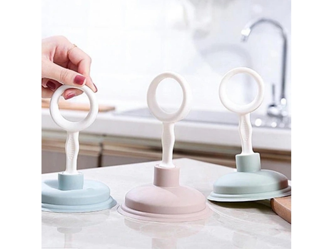 Ventosas Para Cozinha, 5 Cm, Plástico, Rosa Elysve