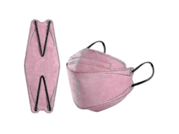 50 Máscaras Faciais Kn95 Fish Mask Adulto Ffp2 4 Camadas Proteção Kf94