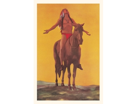 Livro Vintage Journal Indian Brave On Horse De Found Image Press (inglês)