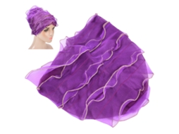Foulard Turbante De Moda Colorido Para Mulher Mompurple Algodão Confortável Multicolor