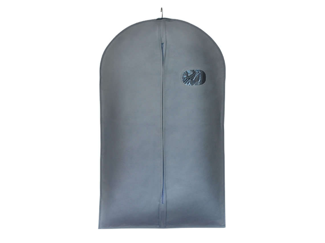 Conjunto de 5 Sacos para Roupas e Ternos, Capas Protetoras, Cinza, 60x43x35cm