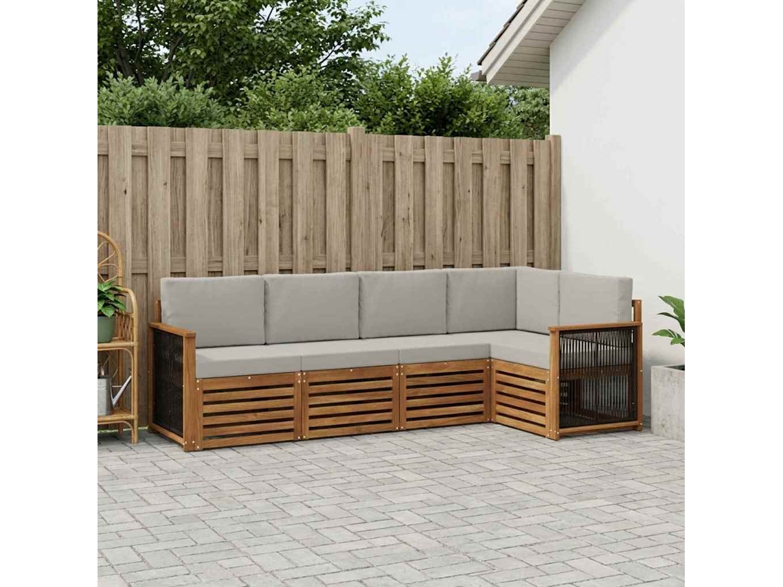Vidaxl Conjunto De Sofás Para Exterior 4 Unid.