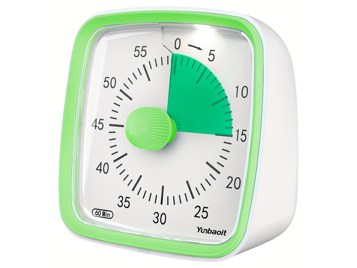 60 Minutos Timer Visualização Led, Verde, Para Escritório