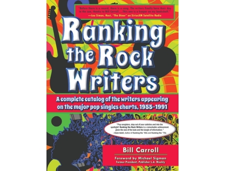 Livro Ranking the Rock Writers Bill Carroll (Inglês)