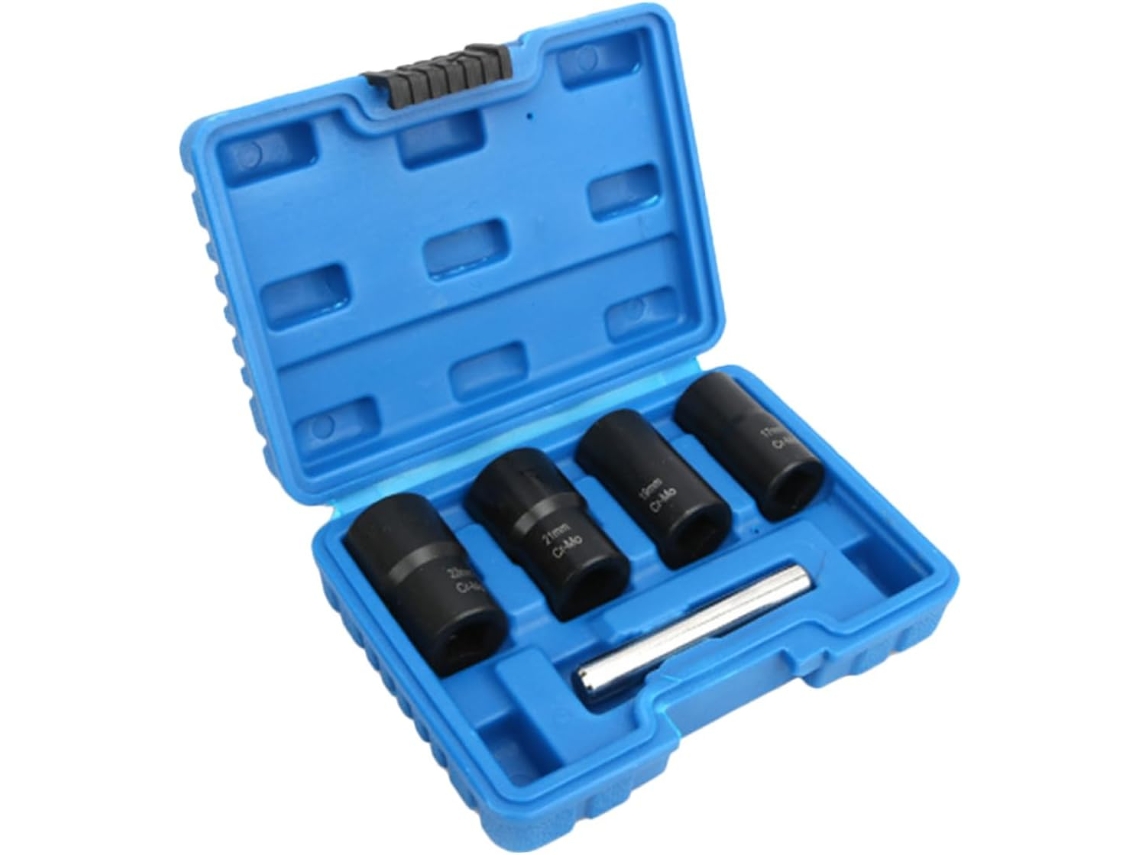 Kit Extrator De Parafusos Danificados Portátil Em Aço Cromo-molibdênio