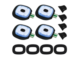 Conjunto de 4 Luzes Led Recarregáveis Usb para Gorros Tricô, Modos de Iluminação BRILVIBERA