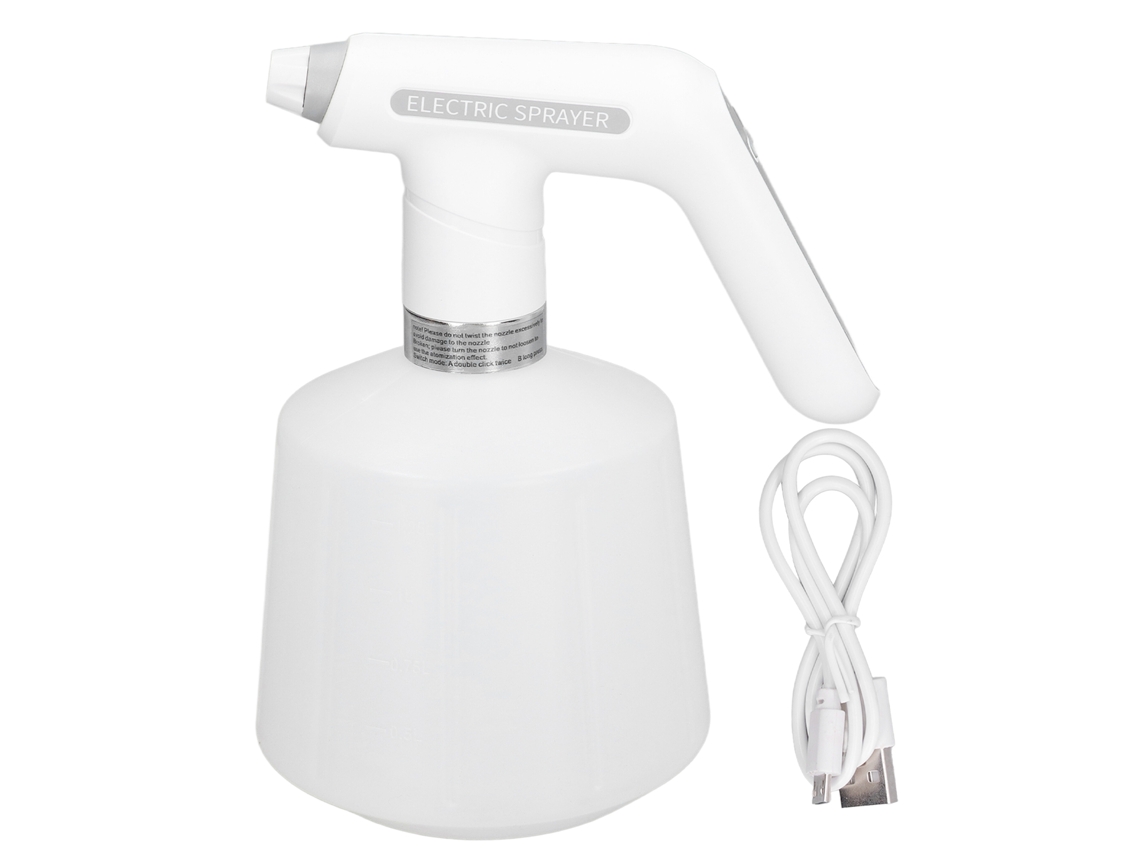 Garrafa de spray elétrica 2000mah USB recarregável com aspersor rotativo 1.5l para jardim | S/MARCA