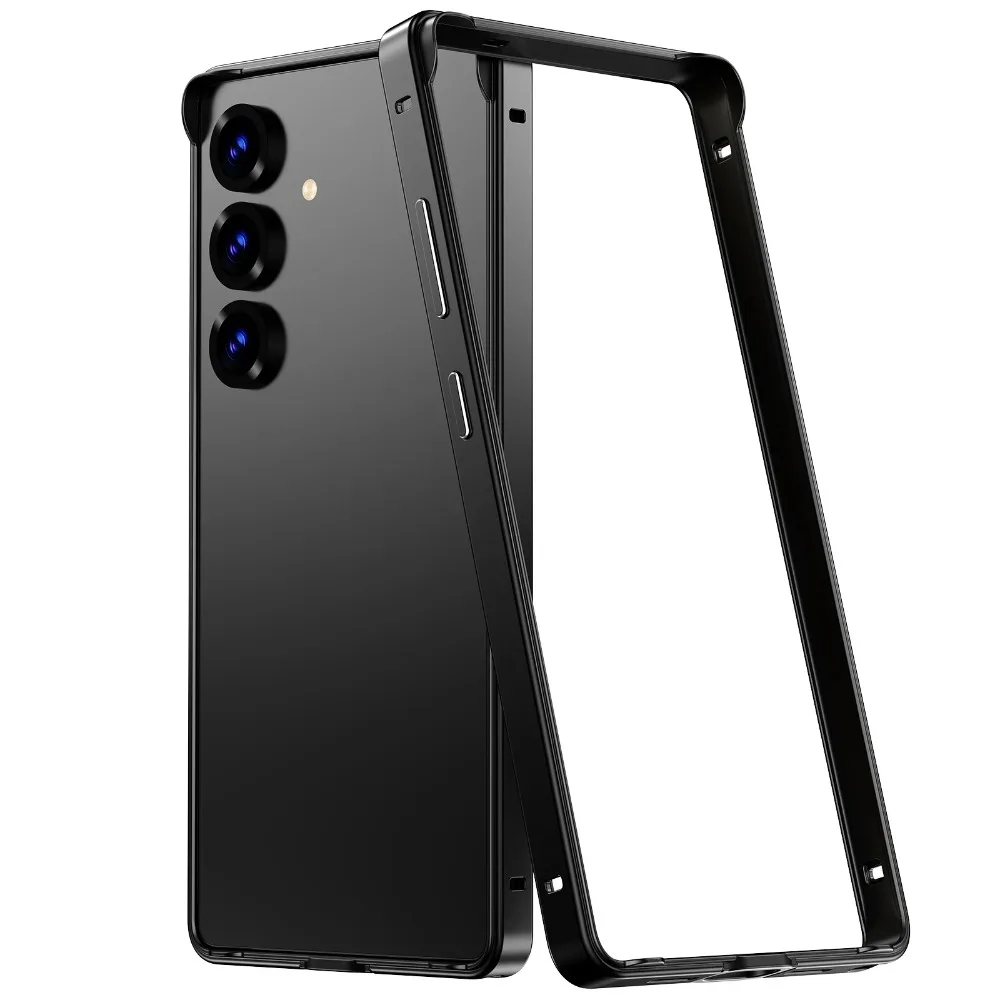Capa Para Celular (preta, Galaxy S26 Ultra), Capa Protetora Com Dobradiça Em Couro Ultramacio, Resistente A Arranhões.