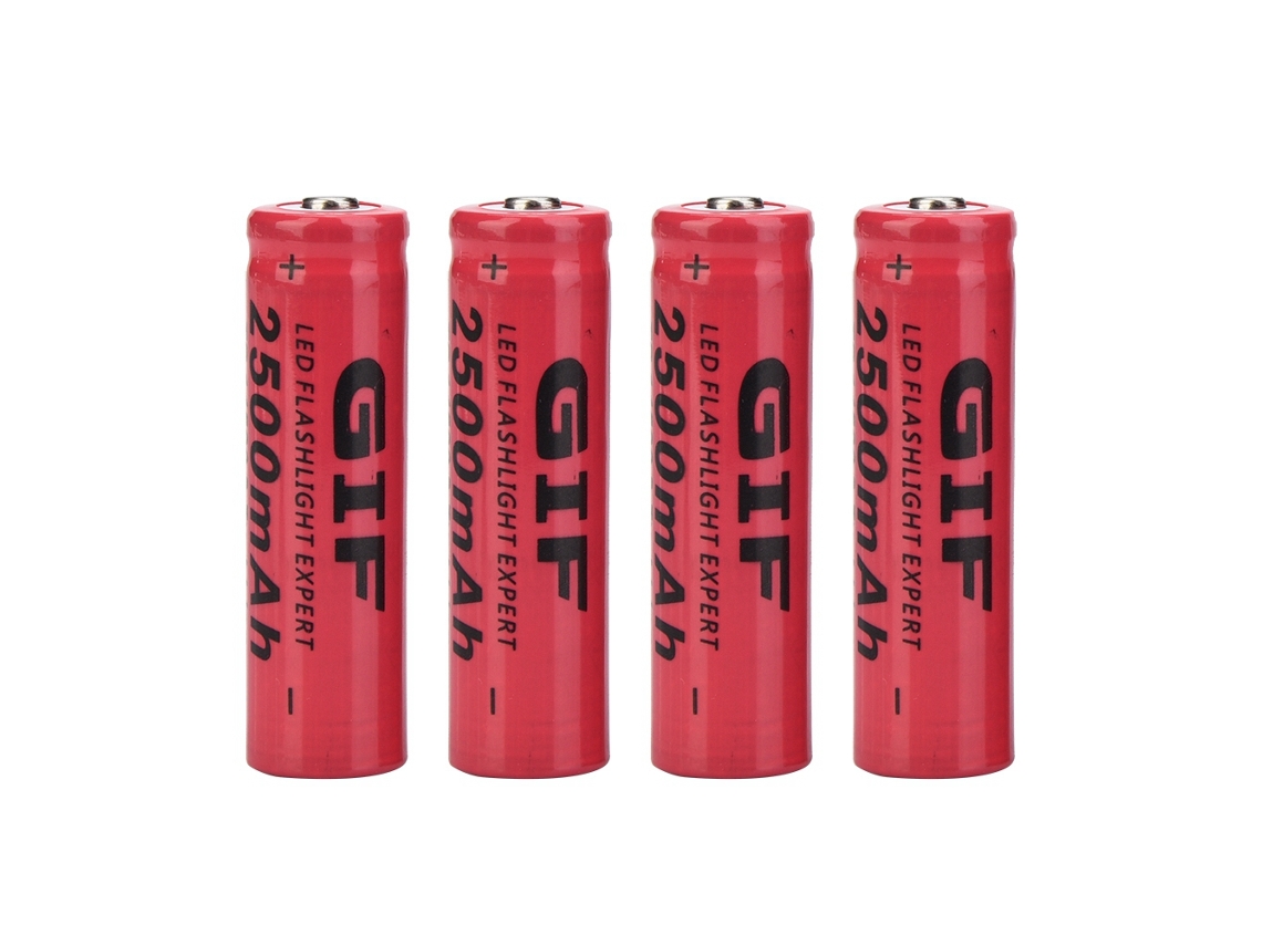 Aetheria 4 Baterias Recarregáveis 14500 de Lítio Li ion 2500mah com Grande Capacidade e Saída Contínua