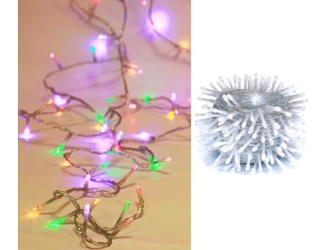 Luzes de Guirlandas Led Plugue Externo em 8 Modos Cabo Transparente com Decoração de Temporizador para Árvore de Natal Várias SELEOK