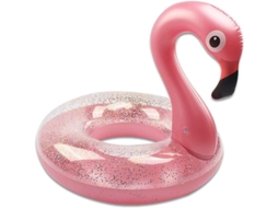 Boia Inflável de Flamingo com Glitter, Boia para Piscina para Adultos e Crianças em Festas na Piscina AQUAFORGE