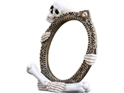 Moldura Decorativa com Estatueta de Esqueleto em Estilo Fazenda Resina para o Halloween Ideal Mesa Cabeceira Estante Ou VAYOTOY