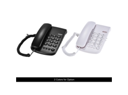 Telefone Fio Portátil com Função Redial Mudo Pausa Flash, Montável em Parede/mesa para Casa Escritório Hotel