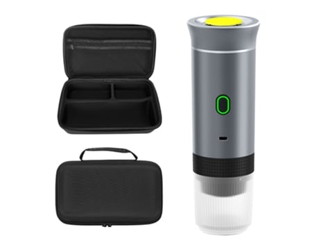 Máquina De Café Portátil, Máquina De Café Em Cápsulas 3 Em 1, Autoaquecimento/infusão A Frio Com Bolsa De Armazenamento Eifson (prata)