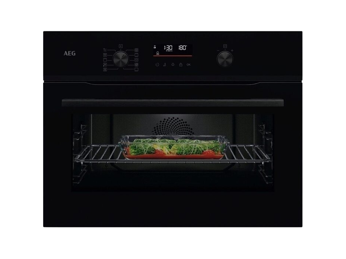 Forno Compacto AEG NKA5P401B (45 L -  45,5 cm - Pirolítico - Preto)