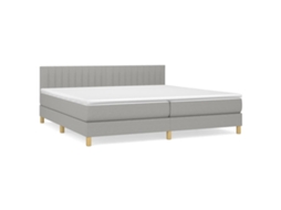Box Spring Bed, Box Spring Beds Vidaxl Cinzeto Tecido (200 X 200 Cm)